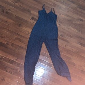Blue jumpsuit